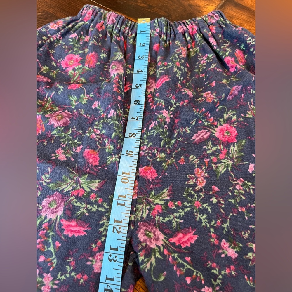 Laura Ashley Vintage Pants Women’s S Wool Blend Floral High Rise Granny Cottage - Picture 14 of 16